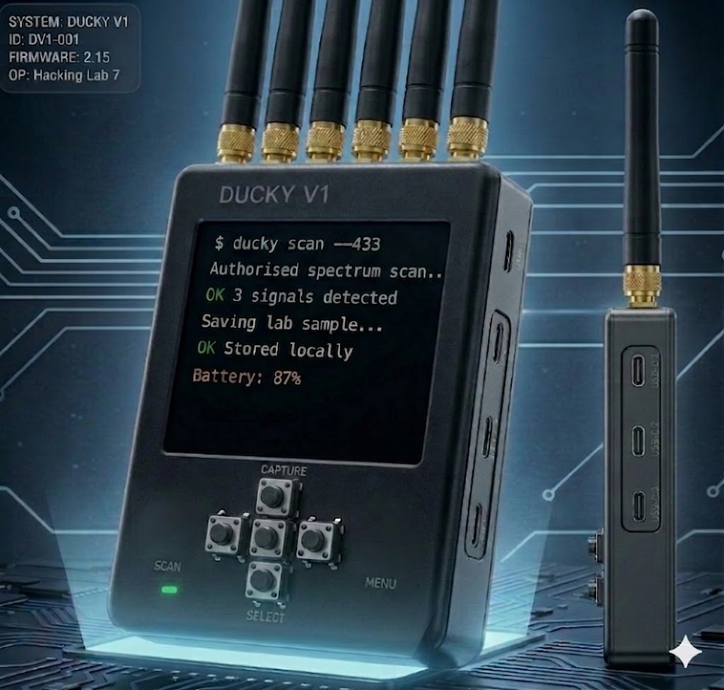 Ducky V1 wireless research hardware product image